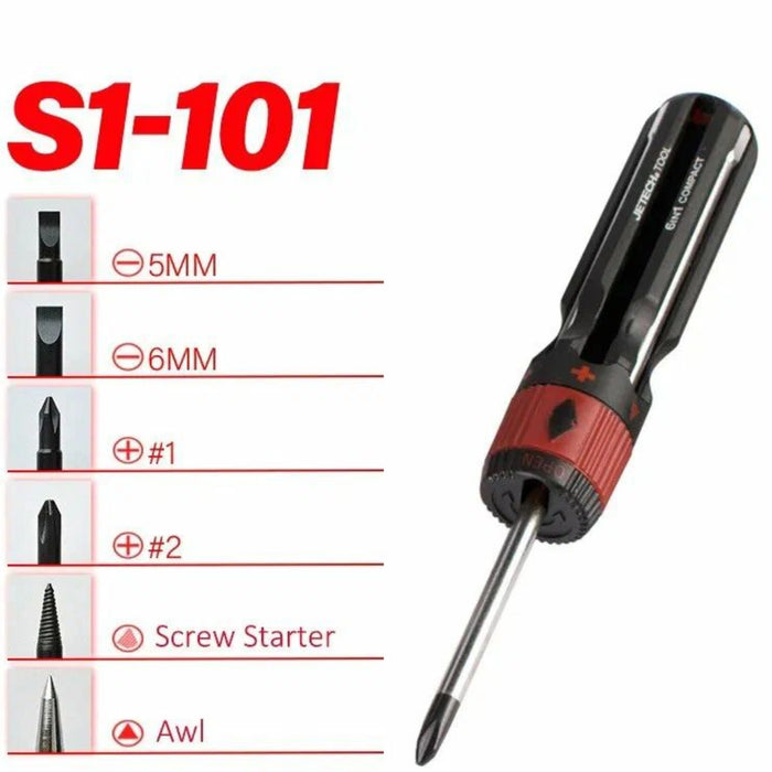 Multi Screwdriver 6-in-1 Phillips & Slotted