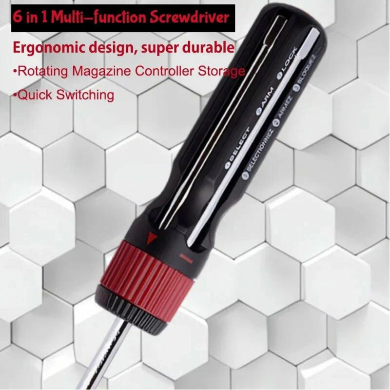 Multi Screwdriver 6-in-1 Phillips & Slotted