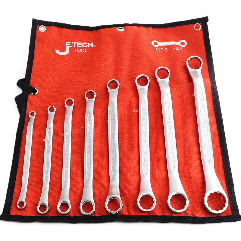 Double Offset Box End Wrench Set Metric 8-Piece (6–22mm)
