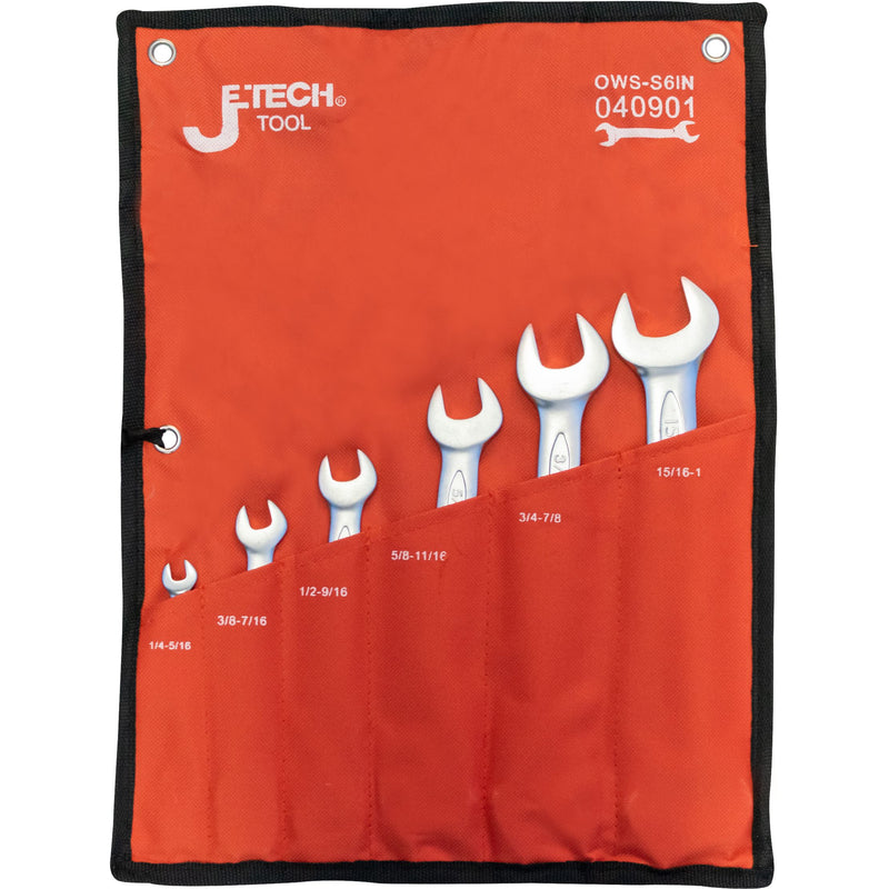 Double Open Wrench Set 6-Piece SAE (1/4″–1″)