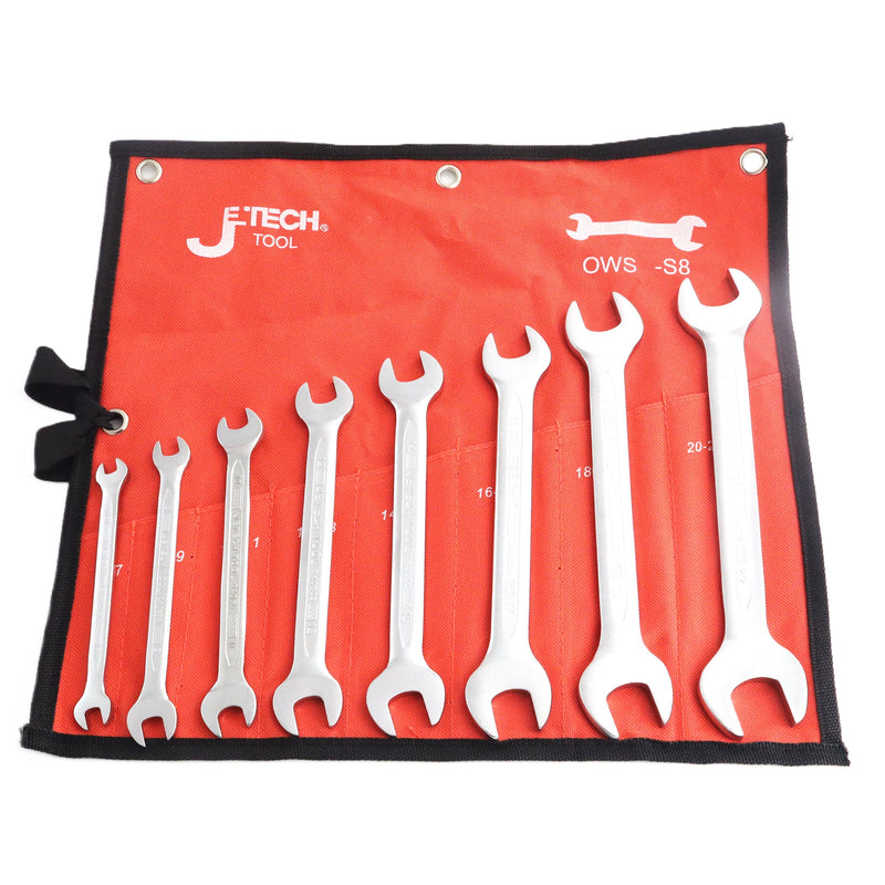 Double Open Wrench Set Metric 8-Piece (6–22mm)