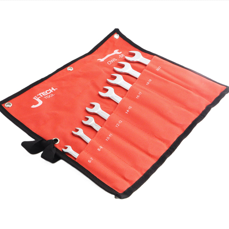 Double Open Wrench Set Metric 8-Piece (6–22mm)