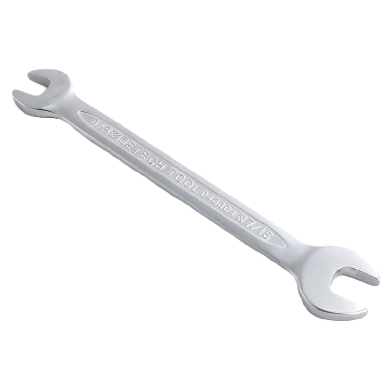 Double Open End Wrench, Size 3/8 x 7/16 inch