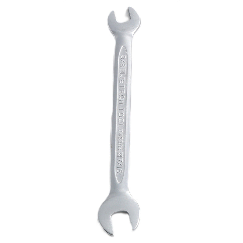 Double Open End Wrench, Size 3/8 x 7/16 inch