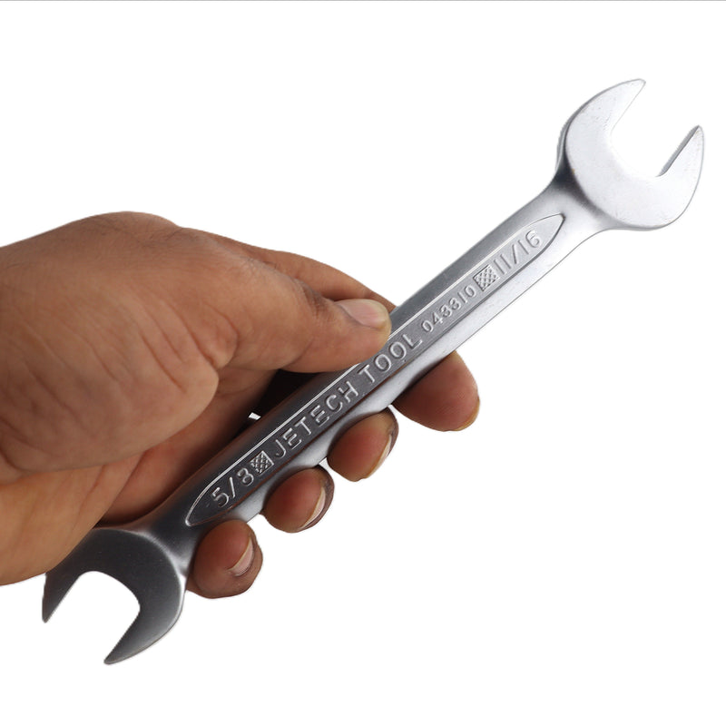 Double Open End Wrench, Size 5/8 x 11/16 inch