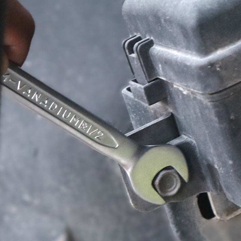 Double Open End Wrench, Size 7/16 x 1/2 inch