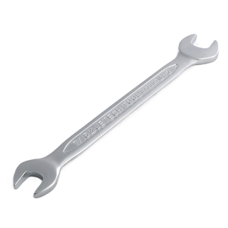 Double Open End Wrench, Size 7/16 x 1/2 inch