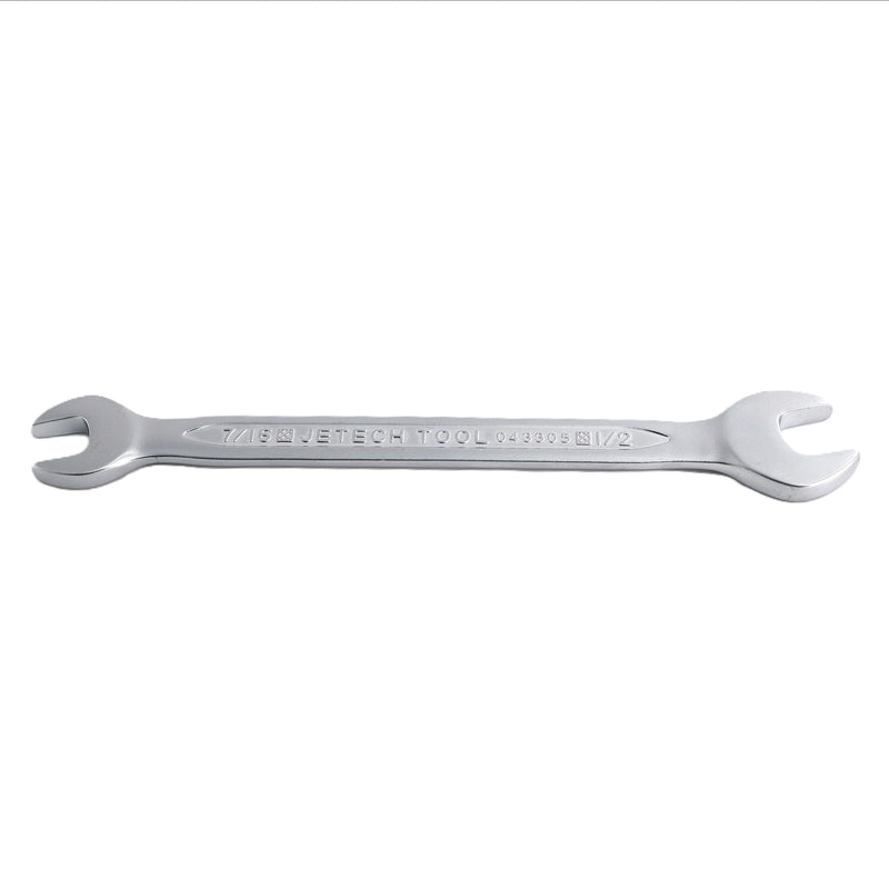 Double Open End Wrench, Size 7/16 x 1/2 inch