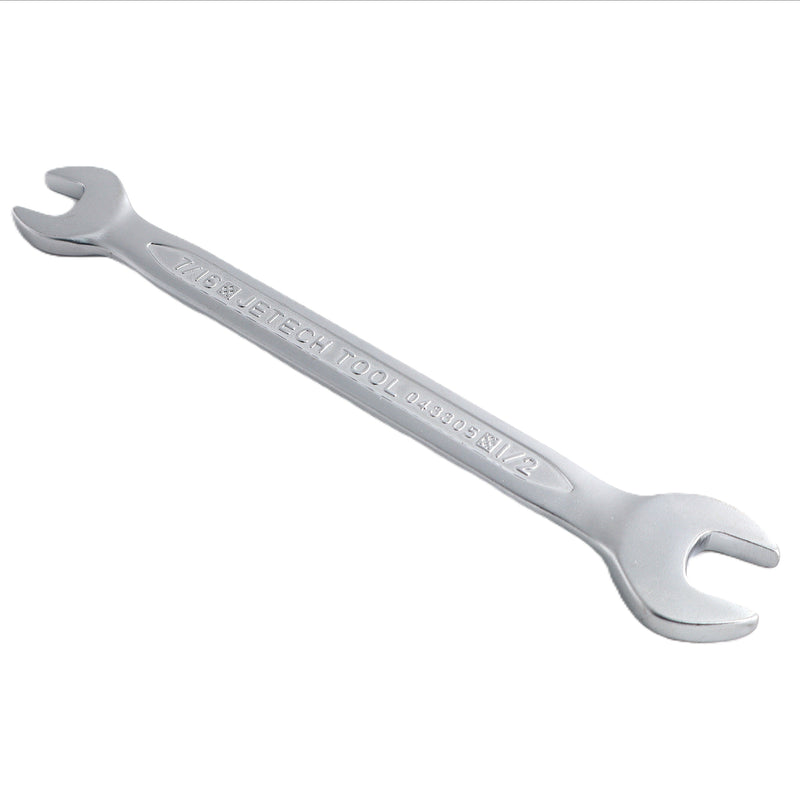 Double Open End Wrench, Size 7/16 x 1/2 inch