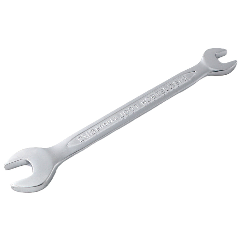 Double Open End Wrench, Size 7/16 x 1/2 inch
