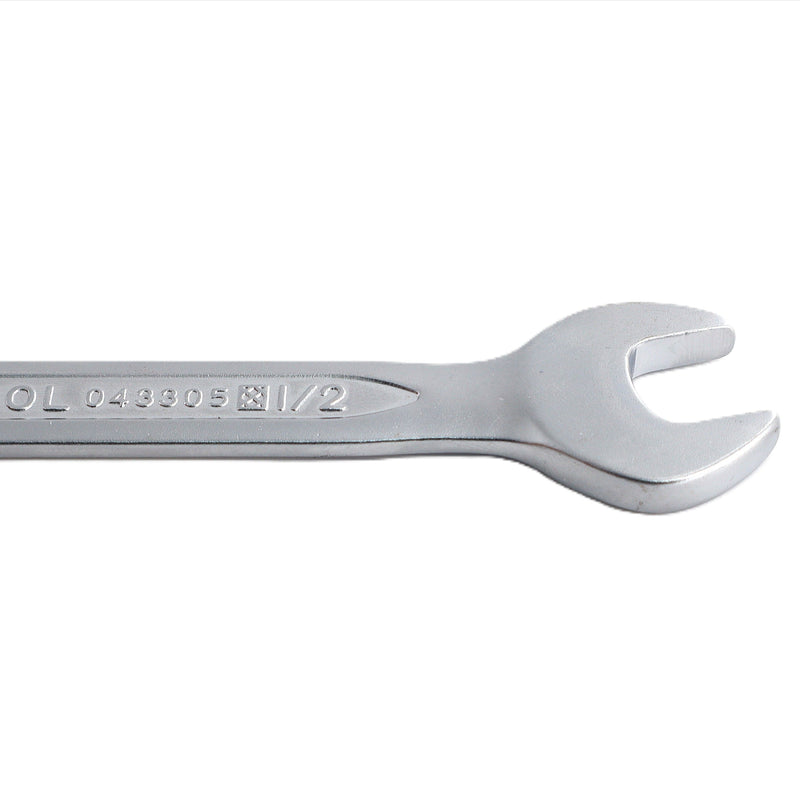 Double Open End Wrench, Size 7/16 x 1/2 inch