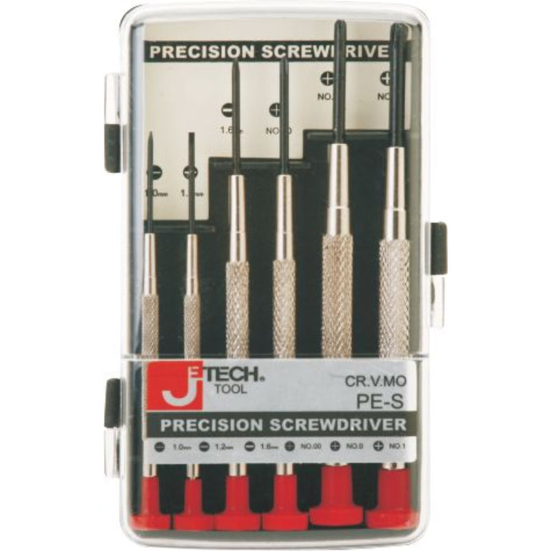 Precision Screwdriver Set Phillips & Flat, Small (6-Piece)