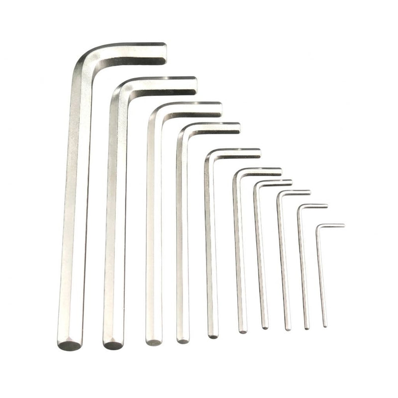 Hex Key Set 10-Piece Metric Medium (1.5–12mm)