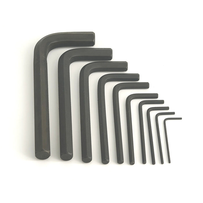 Hex Key Set 10-Piece Metric Standard (1.5–12mm)