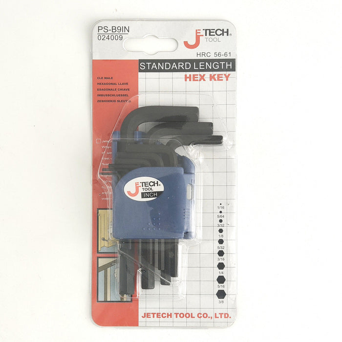 Hex Key Set 9-Piece Metric Short