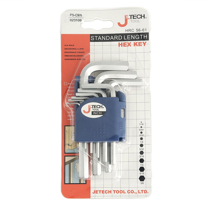 9-Piece Hex Key Wrench Set