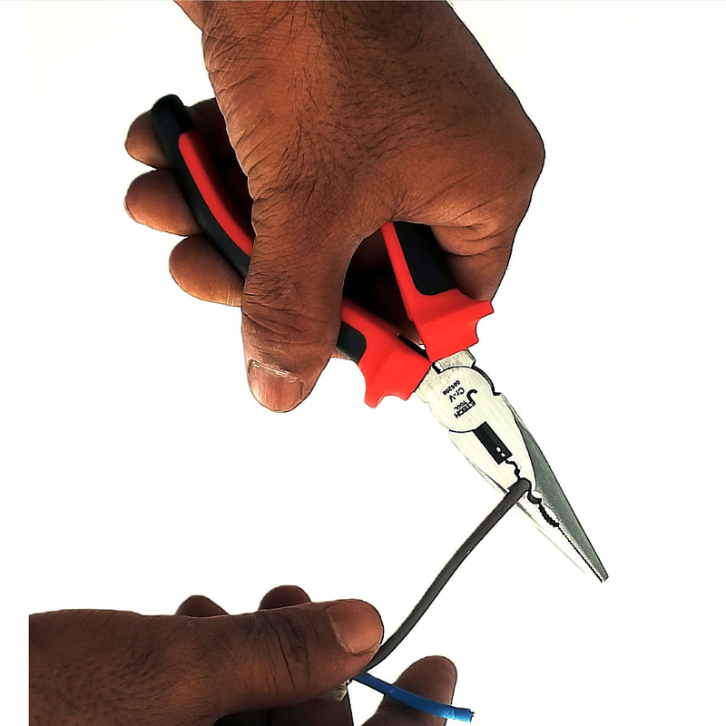 Long Nose Pliers 8-Inch with Cutter