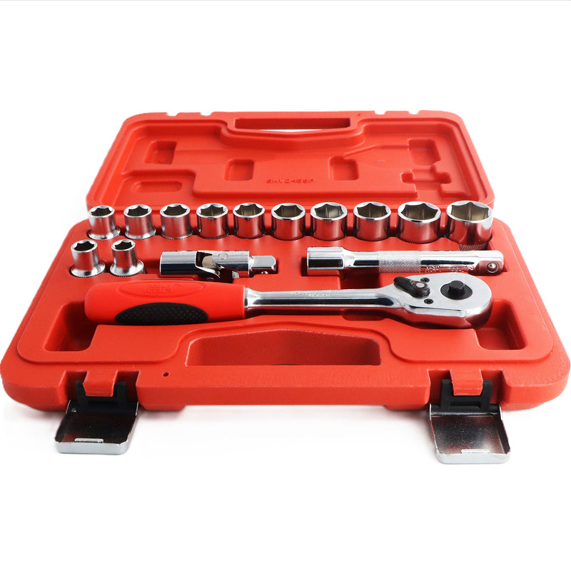 Socket Set 1/2-Inch Drive 15-Piece (10–24mm)