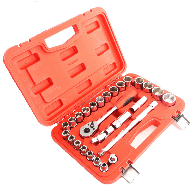 Socket Set 27-Piece 1/2-Inch Drive Metric & SAE