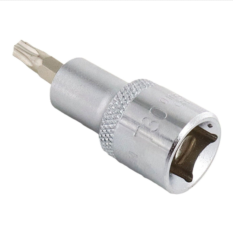 Torx Bit Socket T30 1/2-Inch Drive CR-V Steel (50mm)