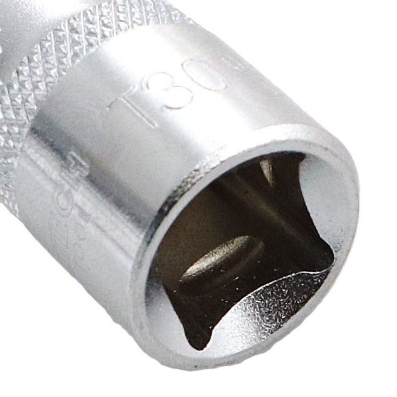 Torx Bit Socket T30 1/2-Inch Drive CR-V Steel (50mm)