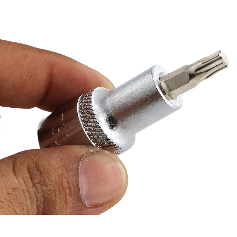 Torx Bit Socket T30 1/2-Inch Drive CR-V Steel (50mm)