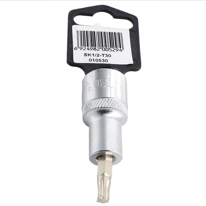 Torx Bit Socket T30 1/2-Inch Drive CR-V Steel (50mm)
