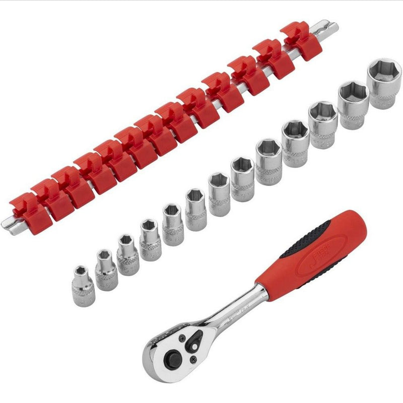 Socket Set 14-Piece 1/4-Inch Drive Metric (4–14mm)
