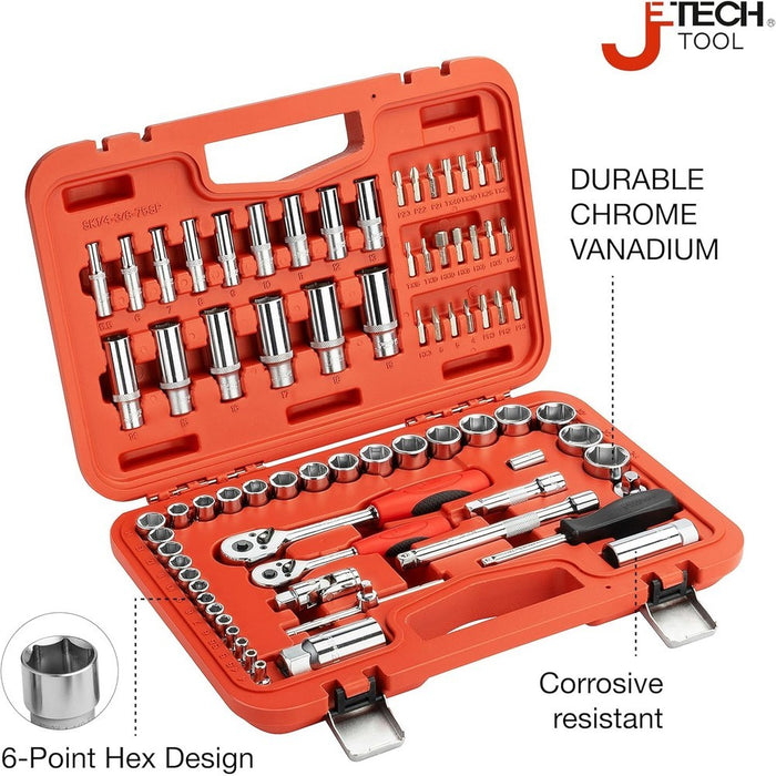 Socket Set 75 Pieces Metric