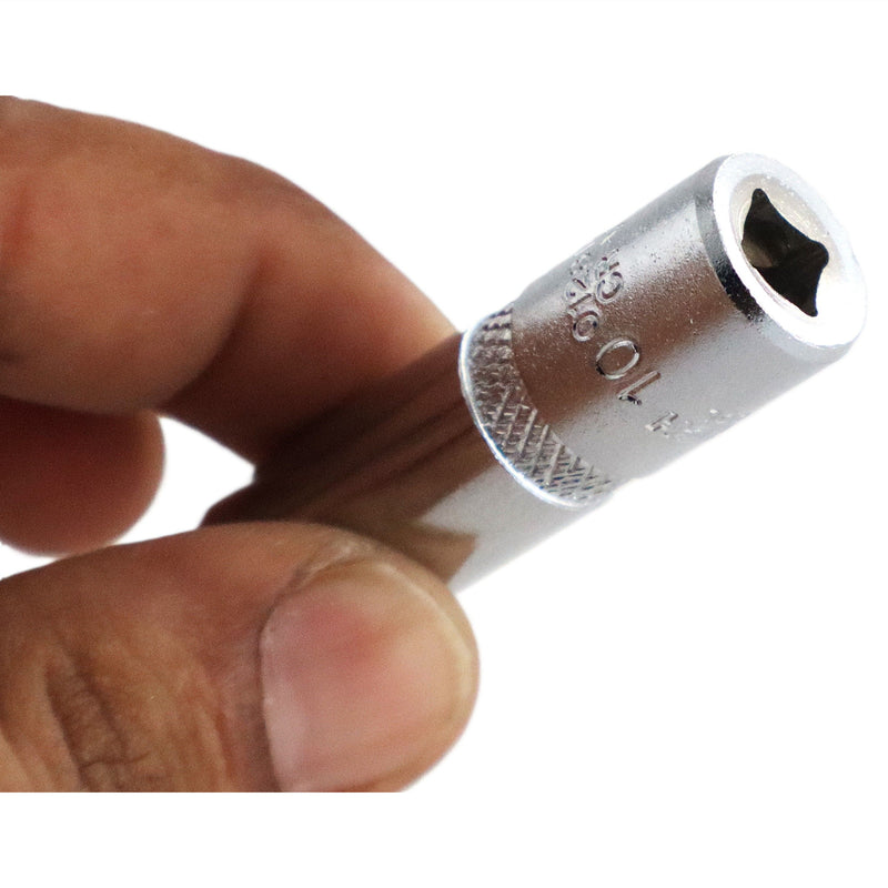 Deep Socket 10mm 1/4-Inch Drive Metric 6-Point