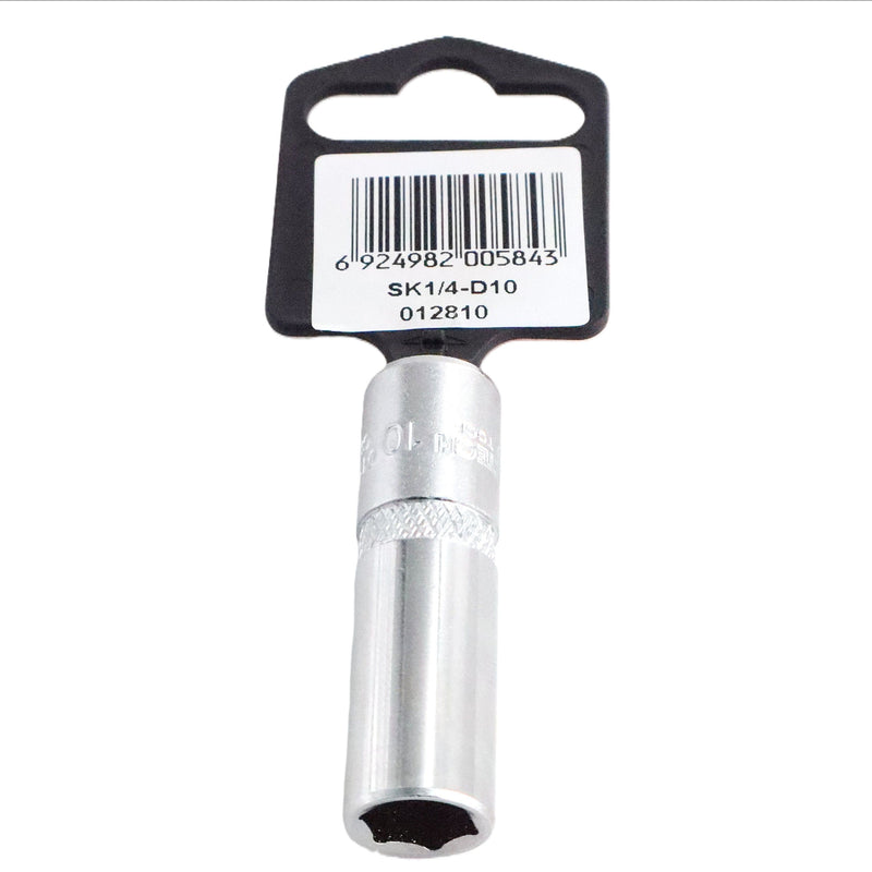 Deep Socket 10mm 1/4-Inch Drive Metric 6-Point