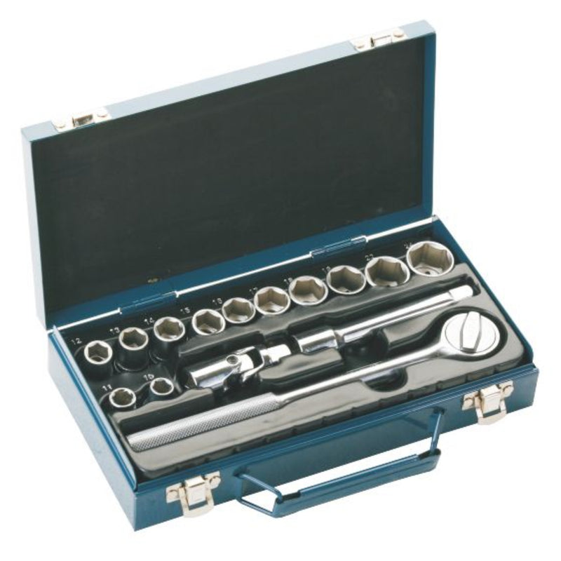 Socket Set 1/2-Inch Drive 15-Piece (10–24mm)