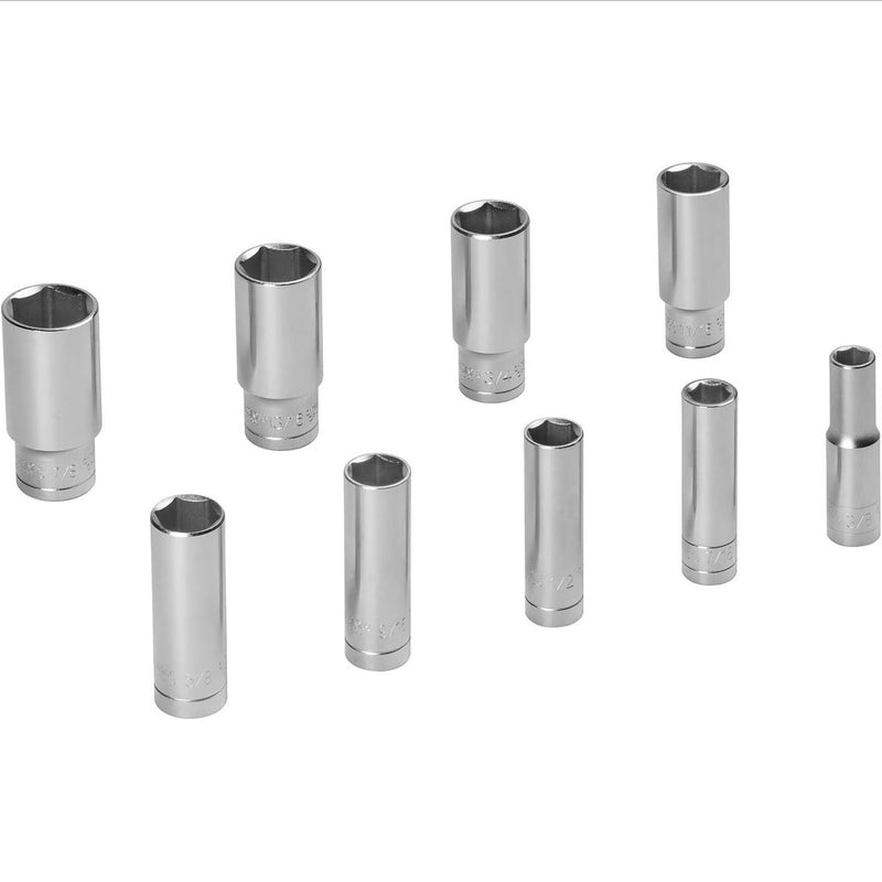 Socket Set 26-Piece 3/8-Inch Drive SAE with Ratchet & Accessories