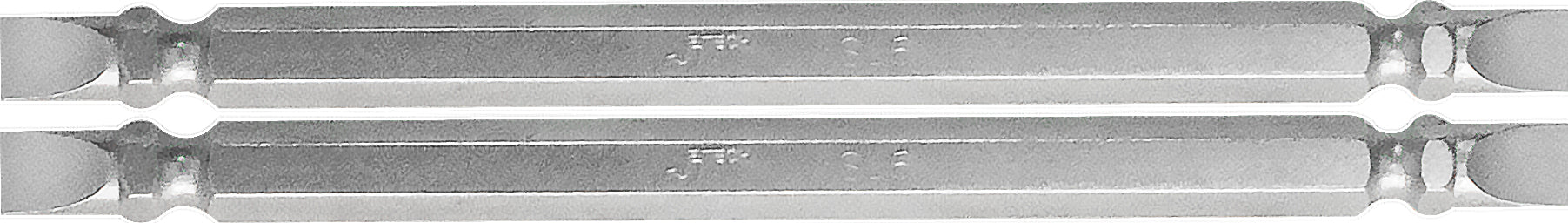 Double-Ended Slotted Screwdriver Bits, 110mm Long Shaft, 20-Piece