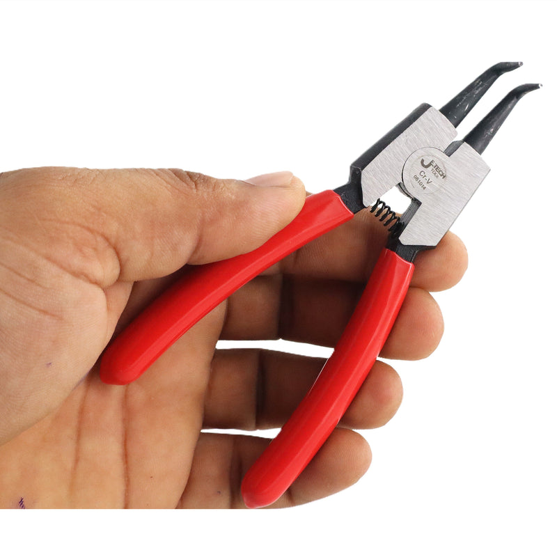 Bent Nose Pliers External Snap Ring 4.5-Inch