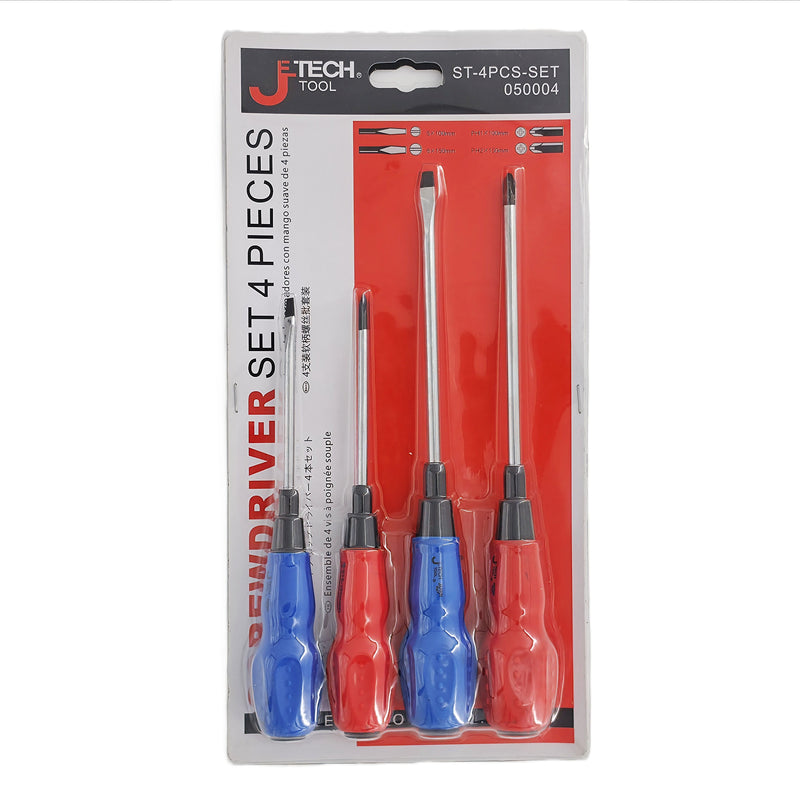 Screwdriver Set 4-Piece Phillips & Slotted