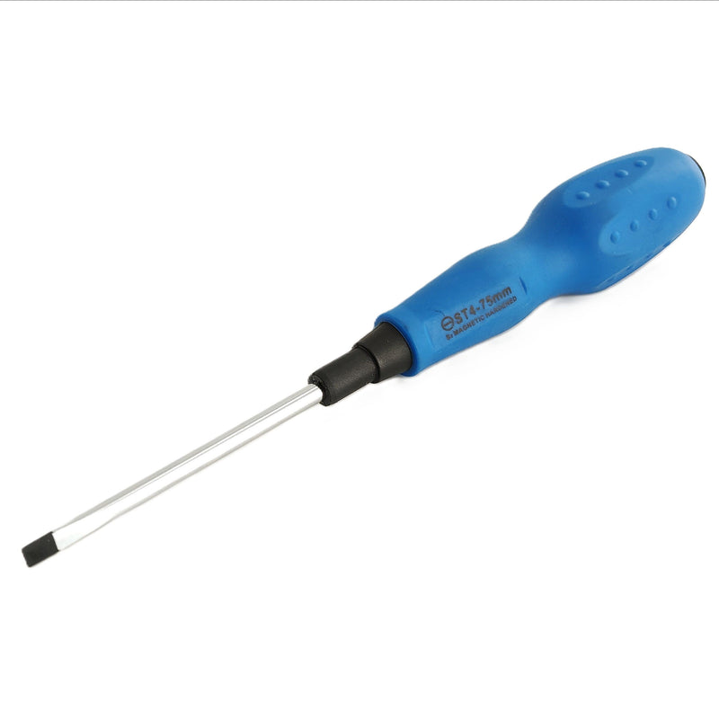 Slotted Screwdriver 4×75mm Soft Grip