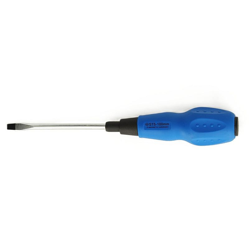 Slotted Screwdriver 5×100mm Soft Grip