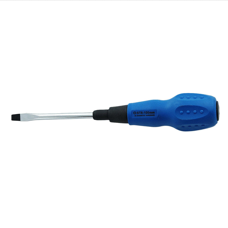 Slotted Screwdriver 6×100mm Soft Grip