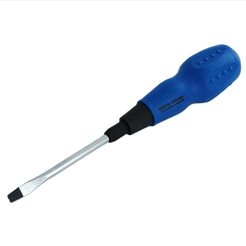 Slotted Screwdriver 6×100mm Soft Grip