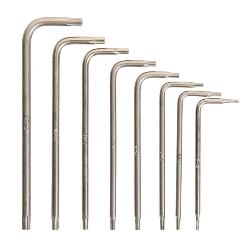 Torx Key Set 8-Piece Tamper-Resistant (T5–TT20)