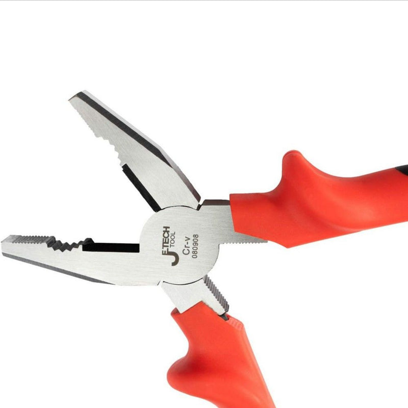 Combination Plier with Hard Cutting Edge and Ergonomic Handle 8 Inch