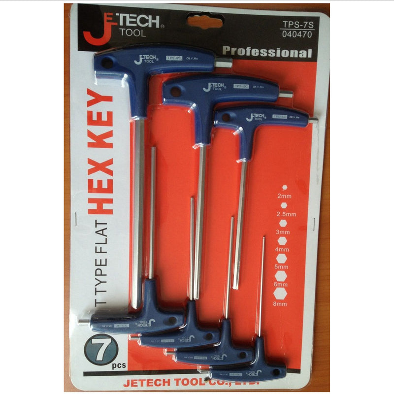 Allen Wrench Set T-Handle Hex Keys Set Metric (7-Piece, 2-8mm)