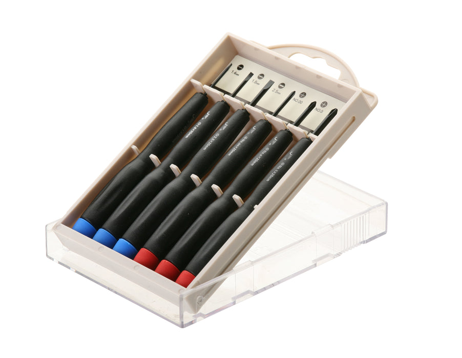 Precision Screwdriver Set Phillips & Flat, Small (6-Piece)