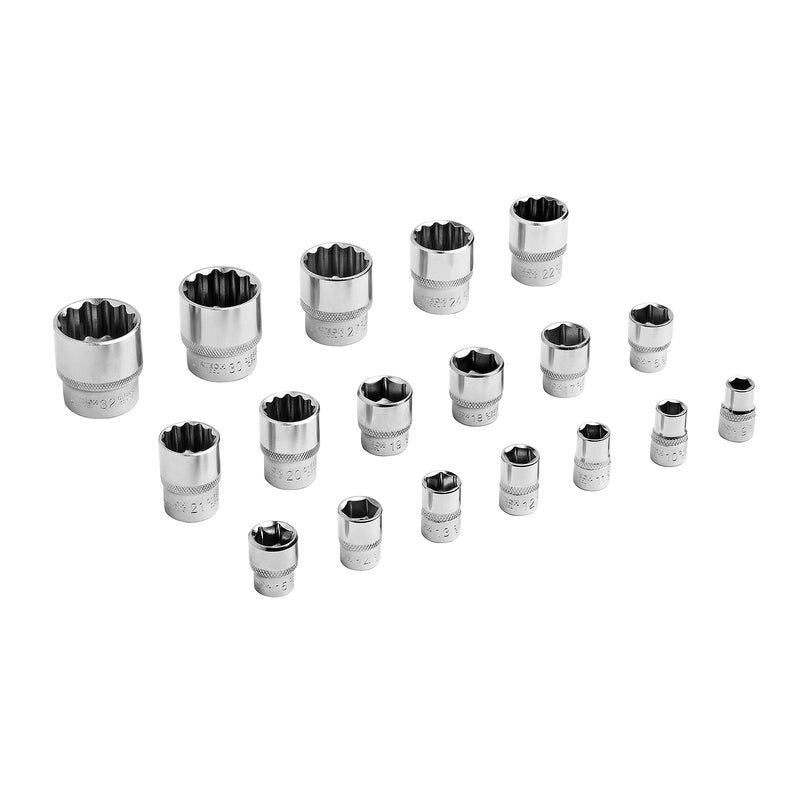 Socket Wrench Set 150-Piece 1/2, 3/8 & 1/4-Inch Drive Metric & SAE with Accessories