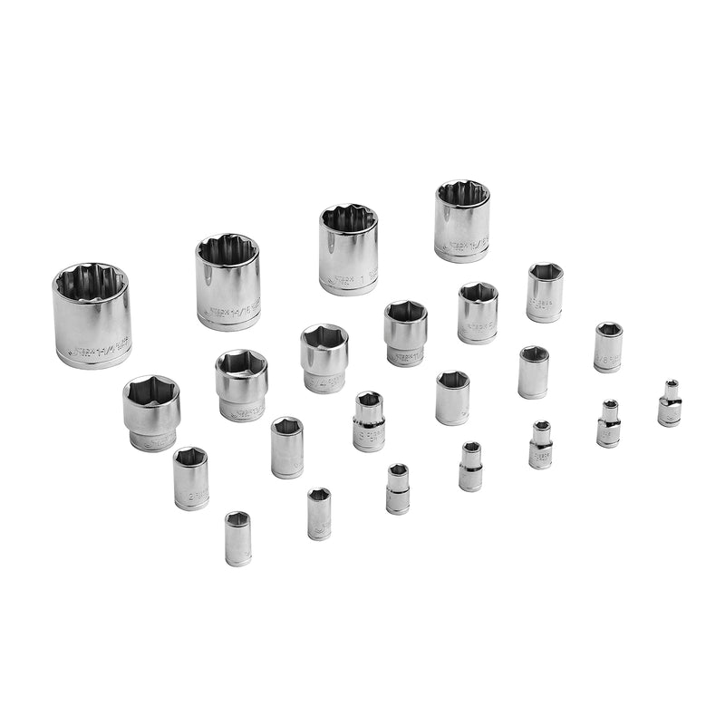 Socket Wrench Set 150-Piece 1/2, 3/8 & 1/4-Inch Drive Metric & SAE with Accessories