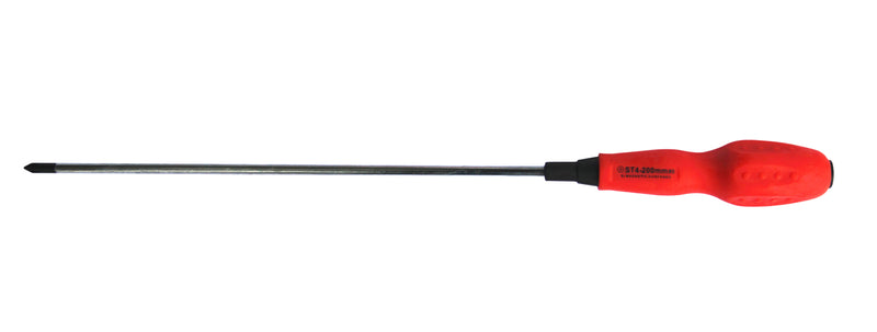 Slotted Screwdriver 4×200mm Soft Grip