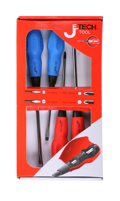 Screwdriver Set 4-Piece Phillips & Slotted