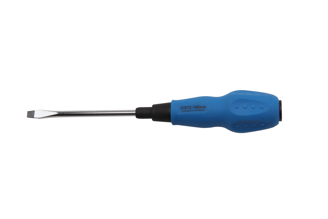 Slotted Screwdriver 5×100mm Soft Grip