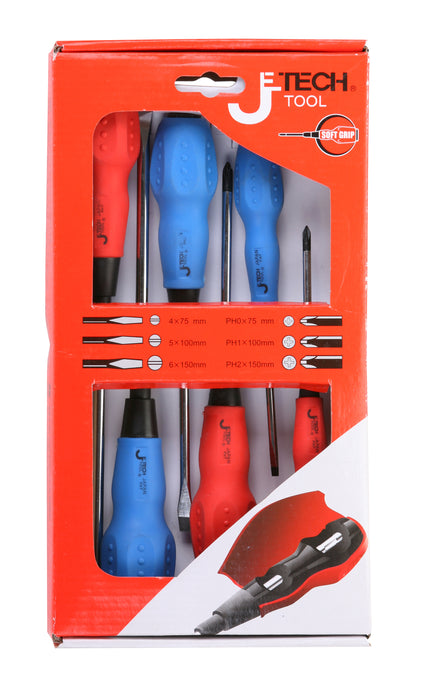 Screwdriver Set Phillips & Slotted (6-Piece)